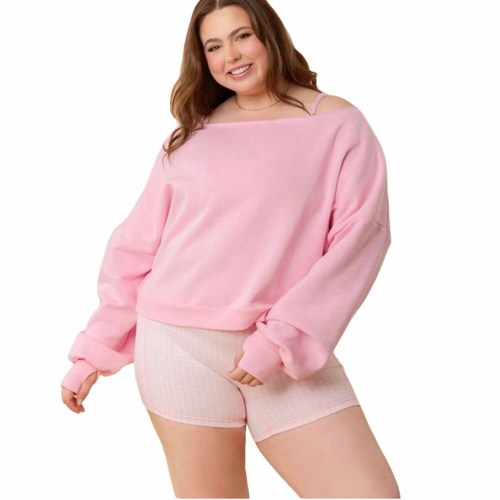 Blogilates Dance Studio Sweatshirt - Size 2X - Pink